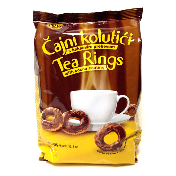 Kras Tea Rings With Cocoa Coating, 12.34 Oz