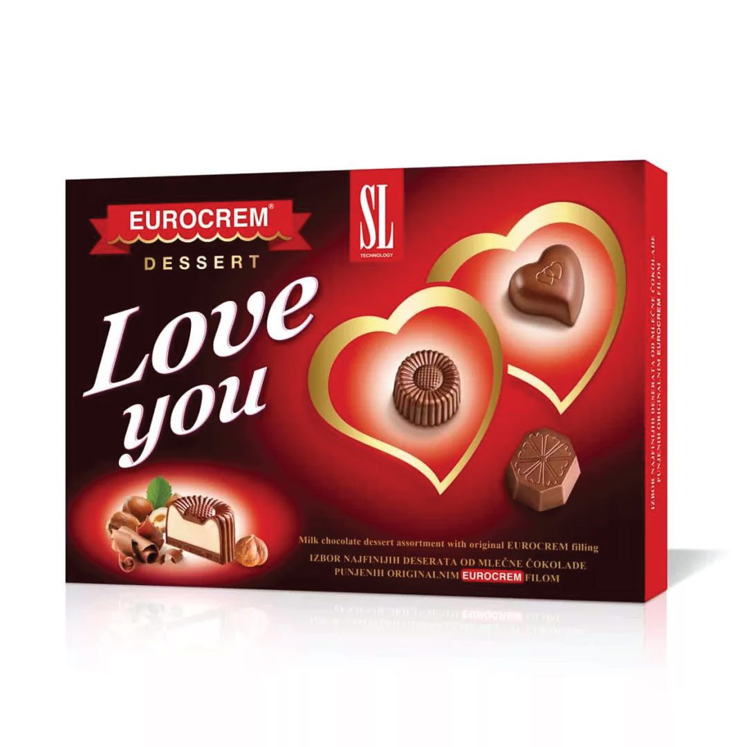 Brend Swisslion Takovo LOVE YOU EUROKREM DESERT 160G Bombonjera