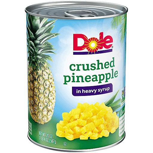 Dole Crushed Pineapple In Heavy Syrup 20 Oz. Can