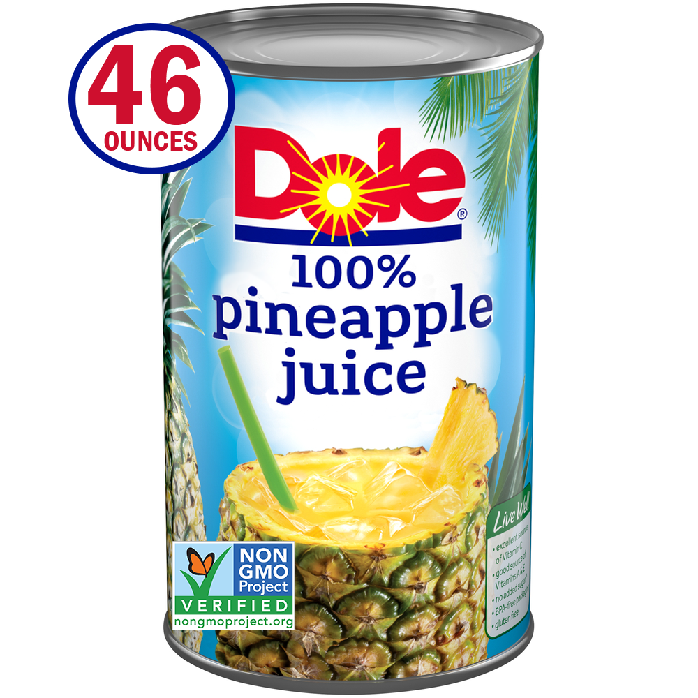 Dole 100% Pineapple Juice - 46 Fl Oz Can