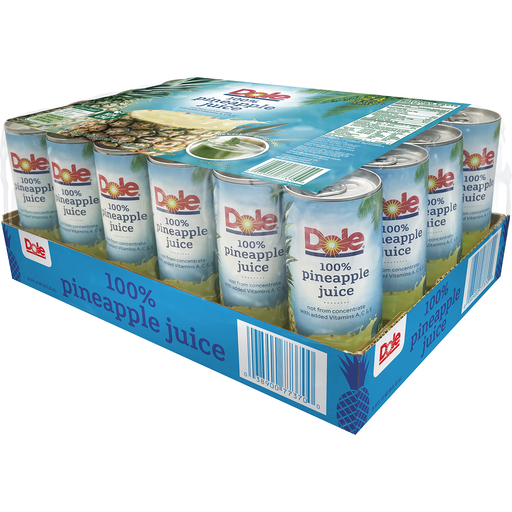 Dole 100% Pineapple Juice 24-8 Fl. Oz. Cans