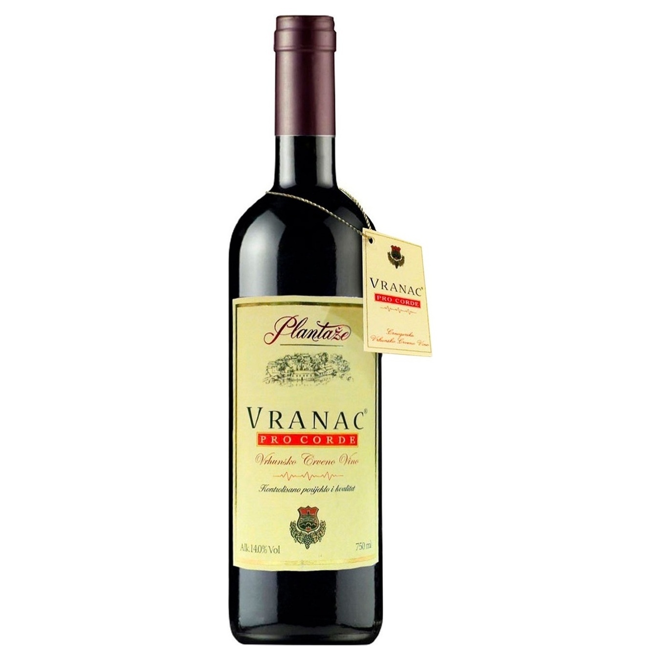 Plantaze Vranac Pro Corde 750ml