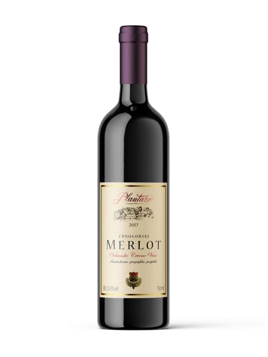 Plantaže Merlot Crveno Vino 0.75L