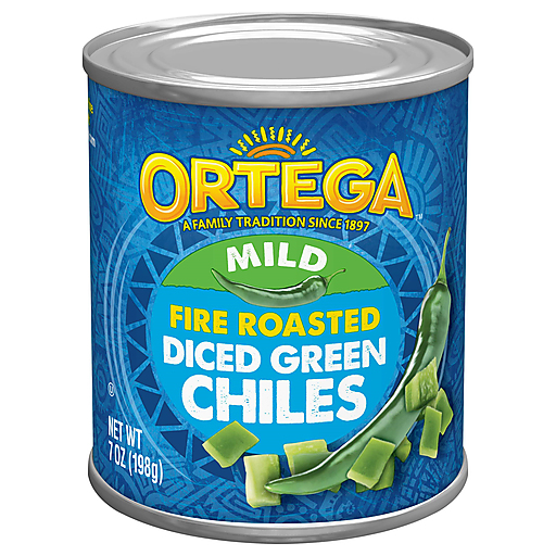 Ortega Fire Roasted Mild Diced Green Chiles 7 Oz. Can