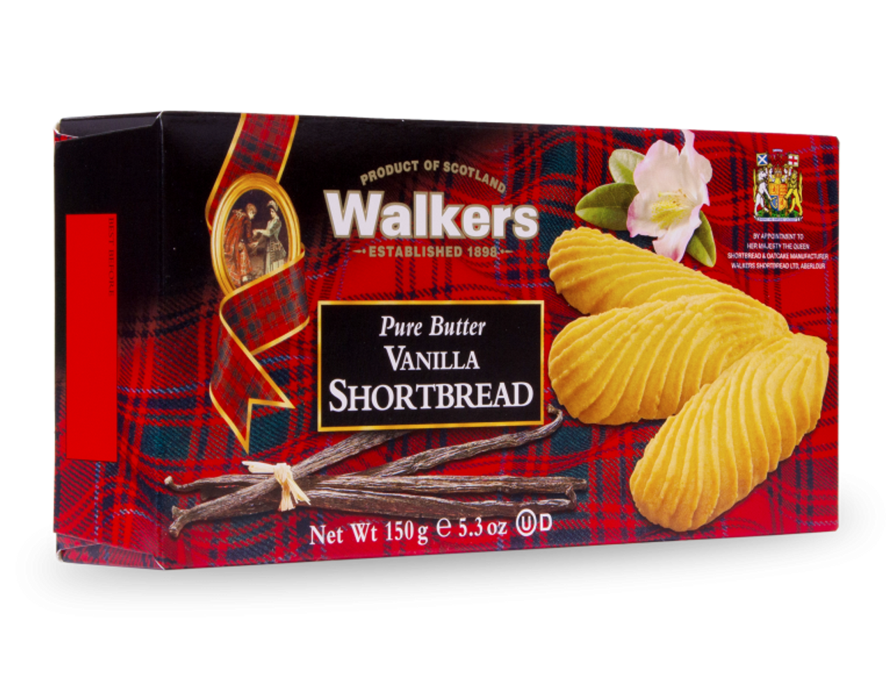 Walkers Pure Butter Shortbread Vanilla 150g