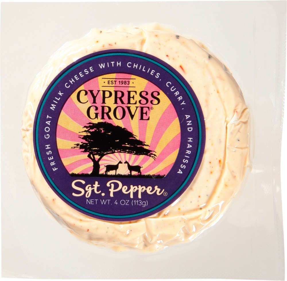 Cypress Grove Sgt. Pepper Fresh Goat Milk Cheese 4 Oz
