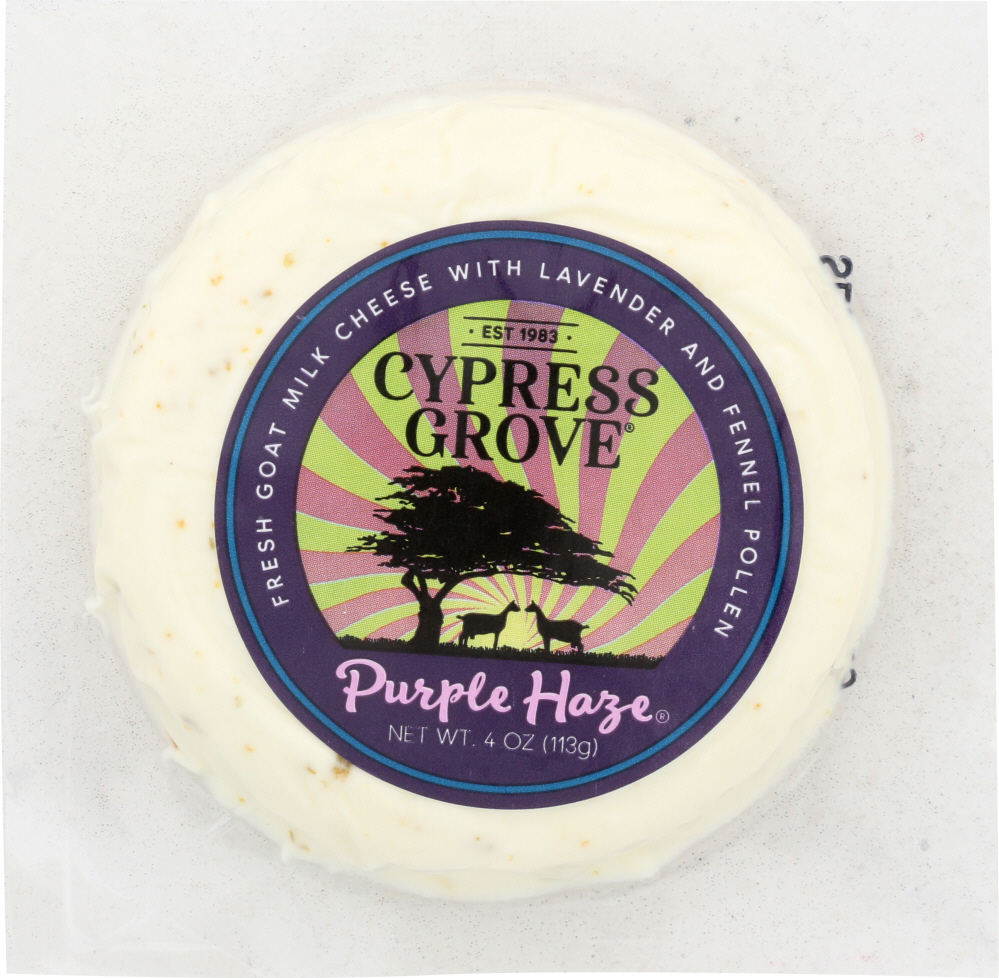 Cypress Grove Purple Haze Fresh Goat Milk Cheese 4 Oz