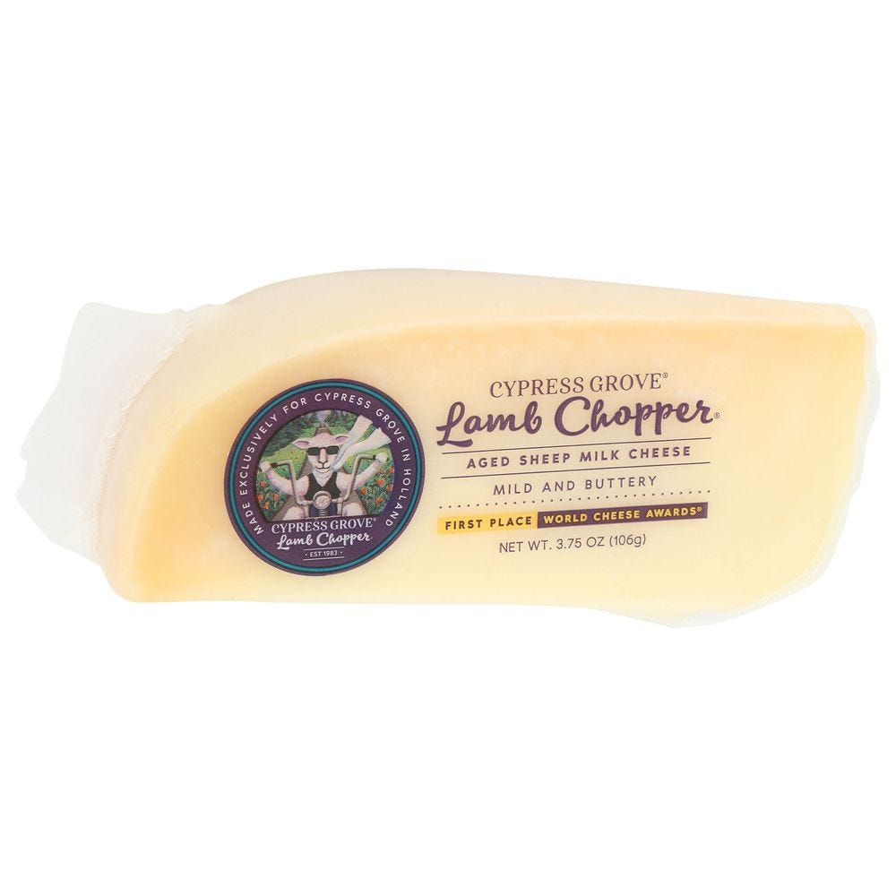 Cypress Grove Lamb Chopper Sheep Milk Cheese, 3.8 Ounce -- 12 Per Case