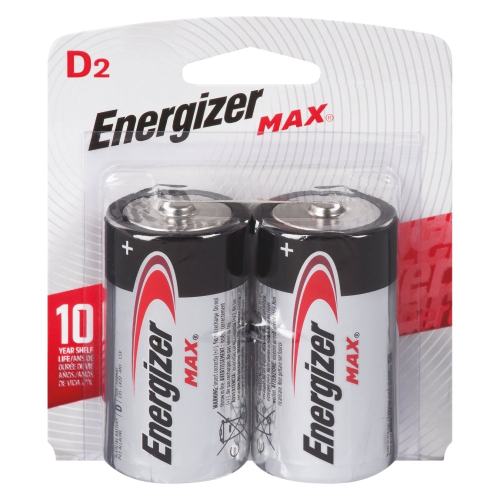 Energizer Max D Cell Alkaline Batteries