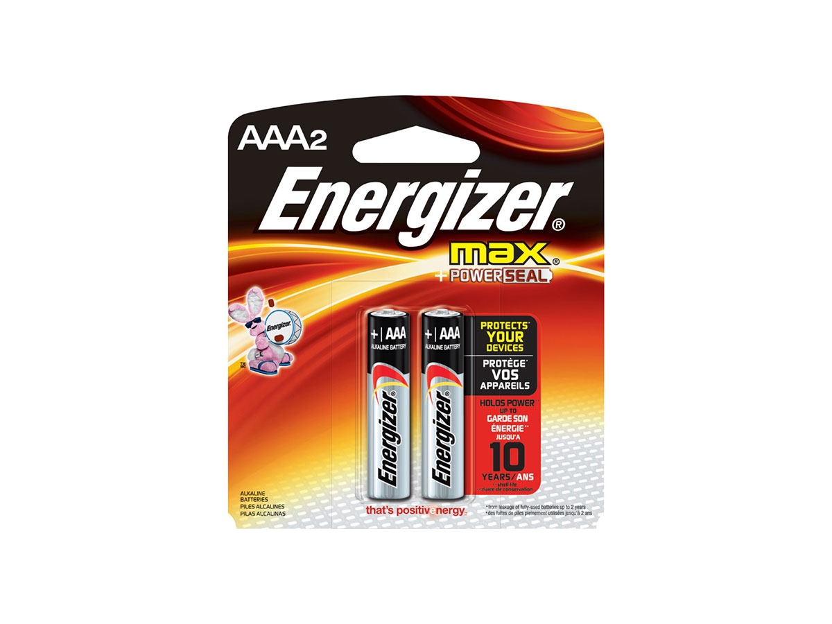 Energizer Max Alkaline Batteries AAA 2