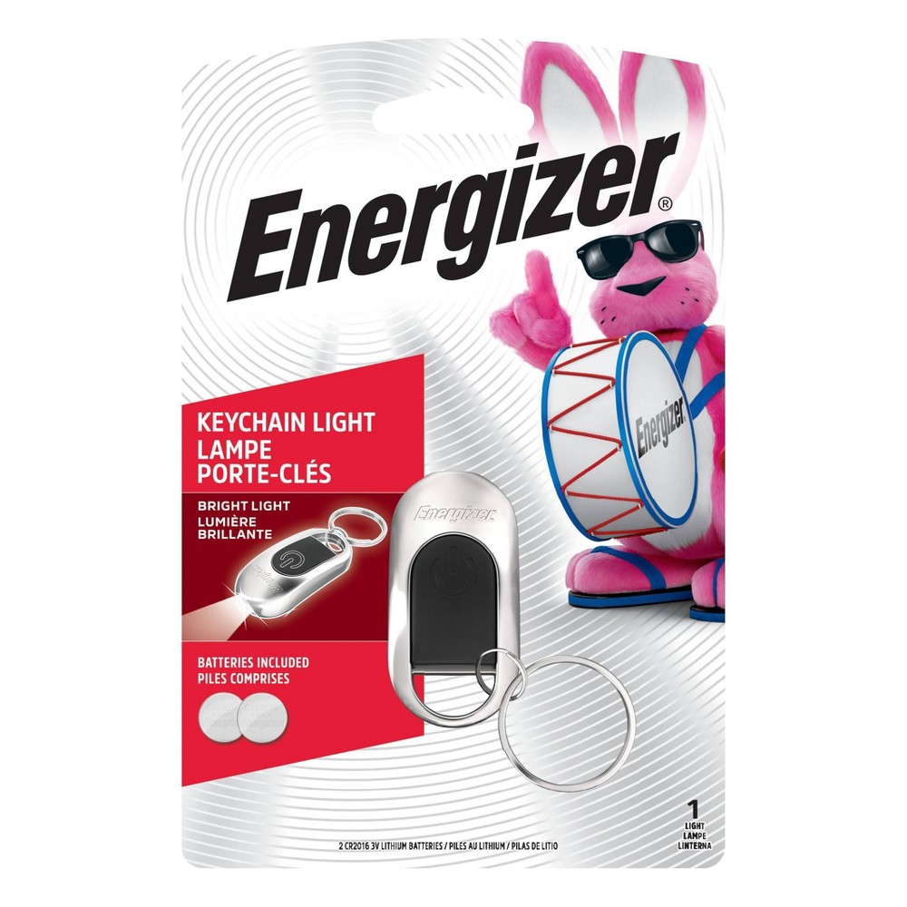 Energizer LED Keychain Light, 2 CR2016 Batteries