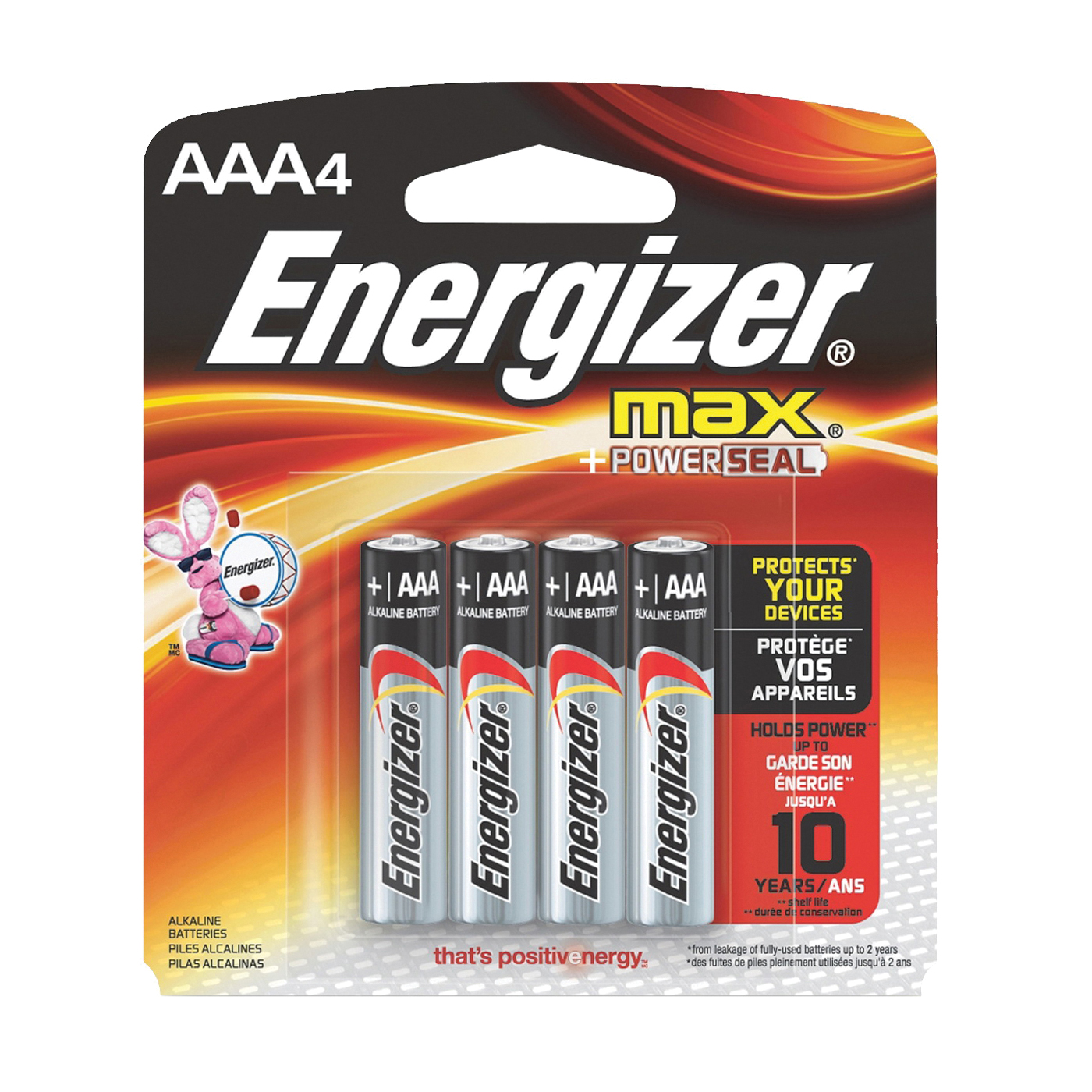 Energizer Batteries - AAA Max Alkaline Battery - PK Of 4