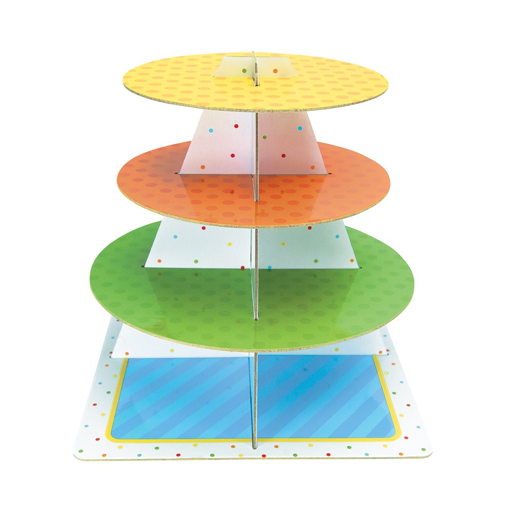 Creative Converting Cupcake Stand Tiered Server