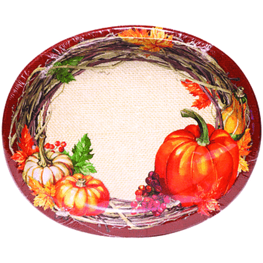 Creative Converting Plentiful Harvest Oval Platter
