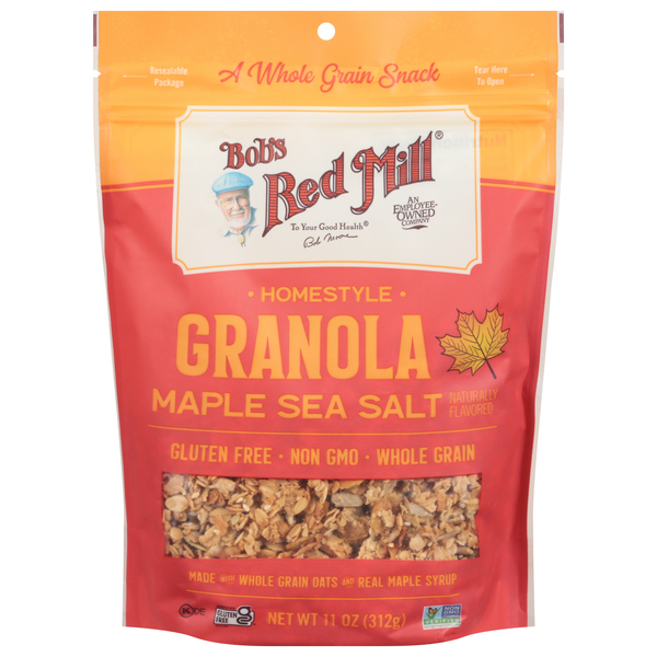 Bob's Red Mill Maple Sea Salt Granola 11 Oz Pouch - 6ct Case