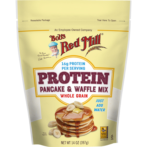Bob's Red Mill Protein Pancake & Waffle Mix, Whole Grain, 14 Oz (397 G)