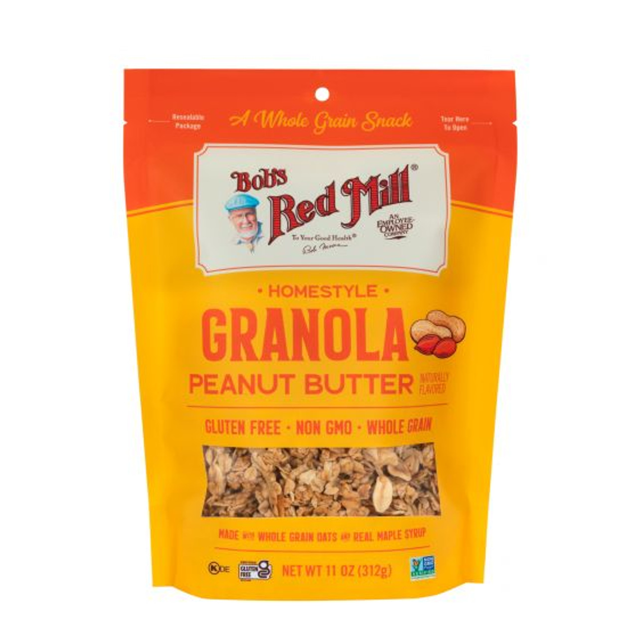 Bob's Red Mill Granola Peanut Butter - Case Of 6-11 Oz