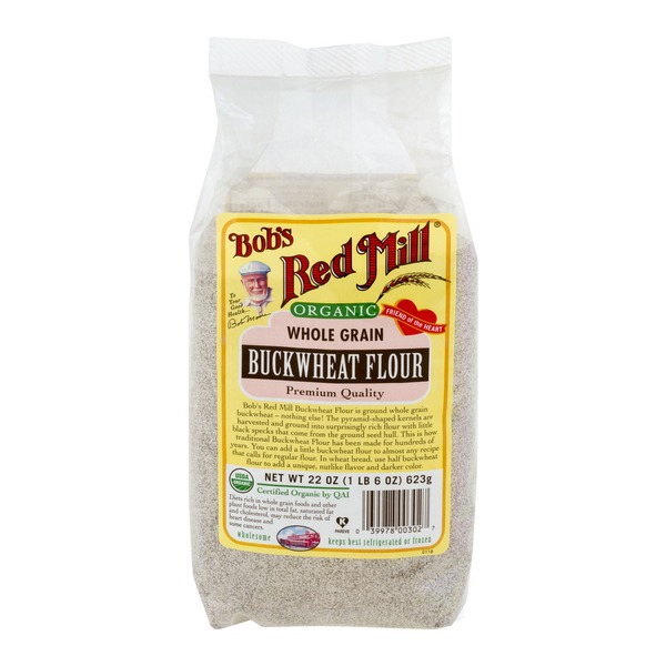 Bob's Red Mill Organic Whole Grain Buckwheat Flour, 22 Oz