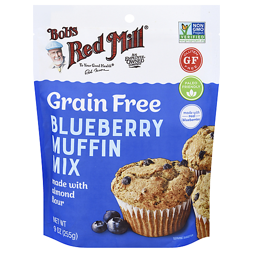 Bob's Red Mill Grain Free Blueberry Muffin Mix 9 Oz Pouch - 5ct Case