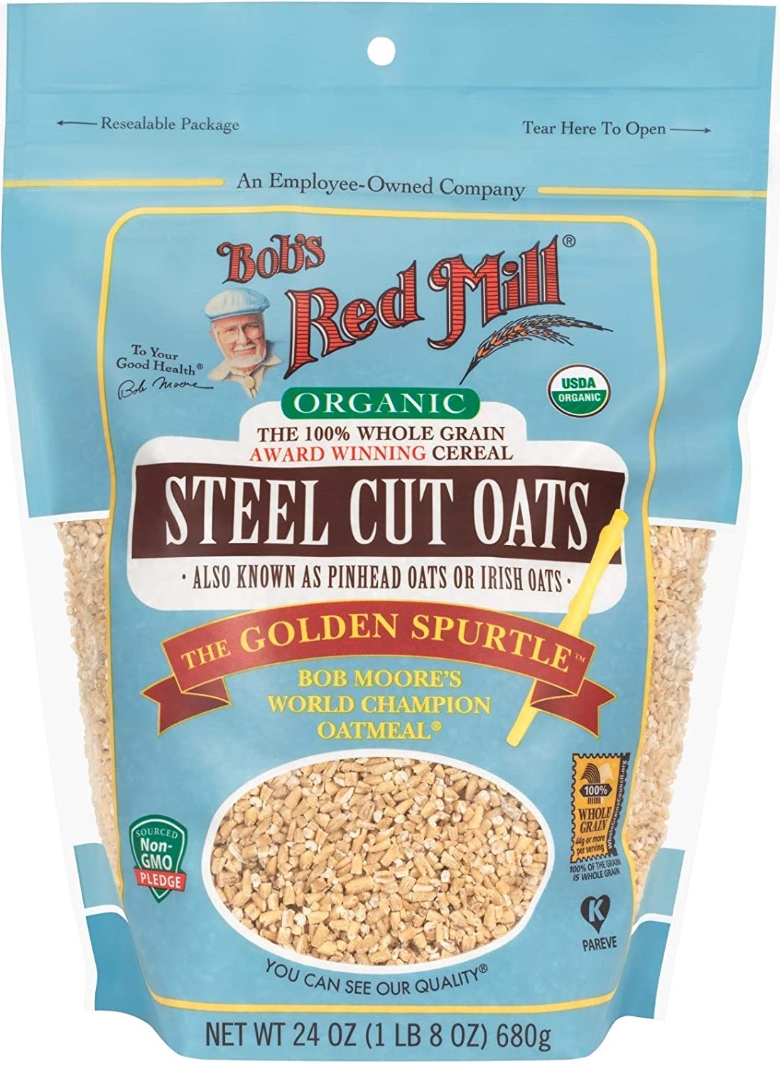 Bob's Red Mill Steel Cut Oats, Gluten Free, Whole Grain 24 Oz