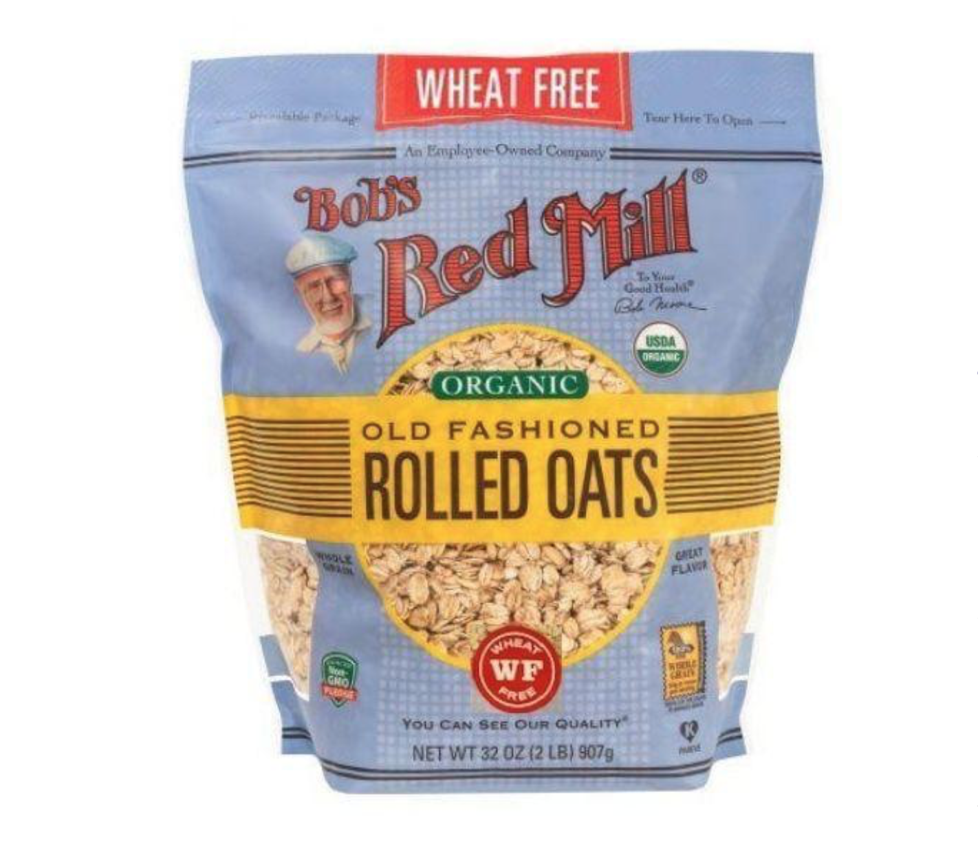 Bob's Red Mill Gluten Free Organic Old Fashioned Rolled Oats - 32oz