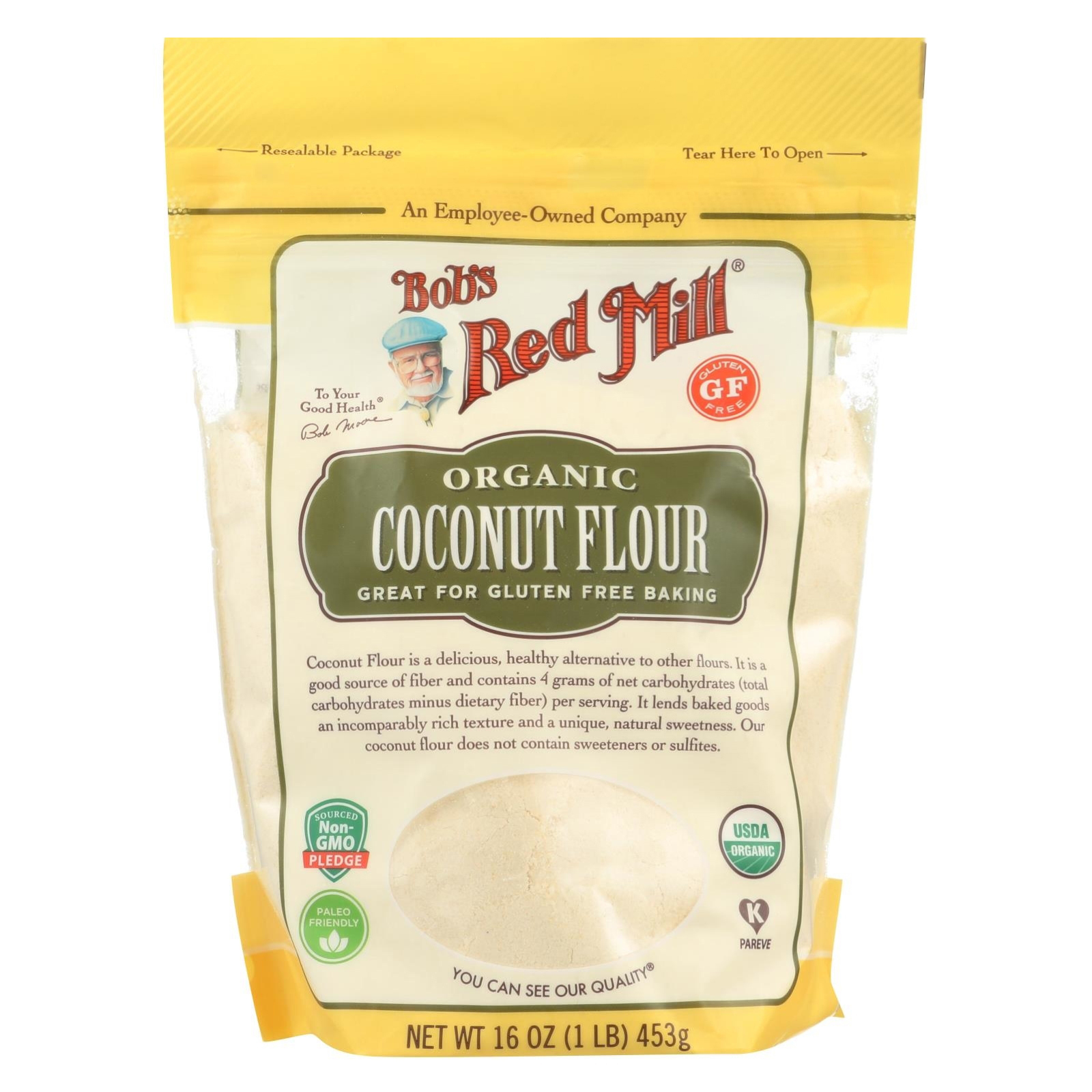Bob's Red Mill Gluten Free Organic High Fiber Coconut Flour - 16oz