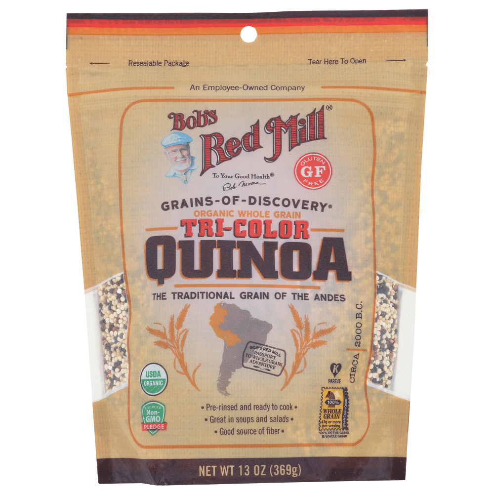 Bob's Red Mill Organic Whole Grain Tri Color Quinoa 13 Oz