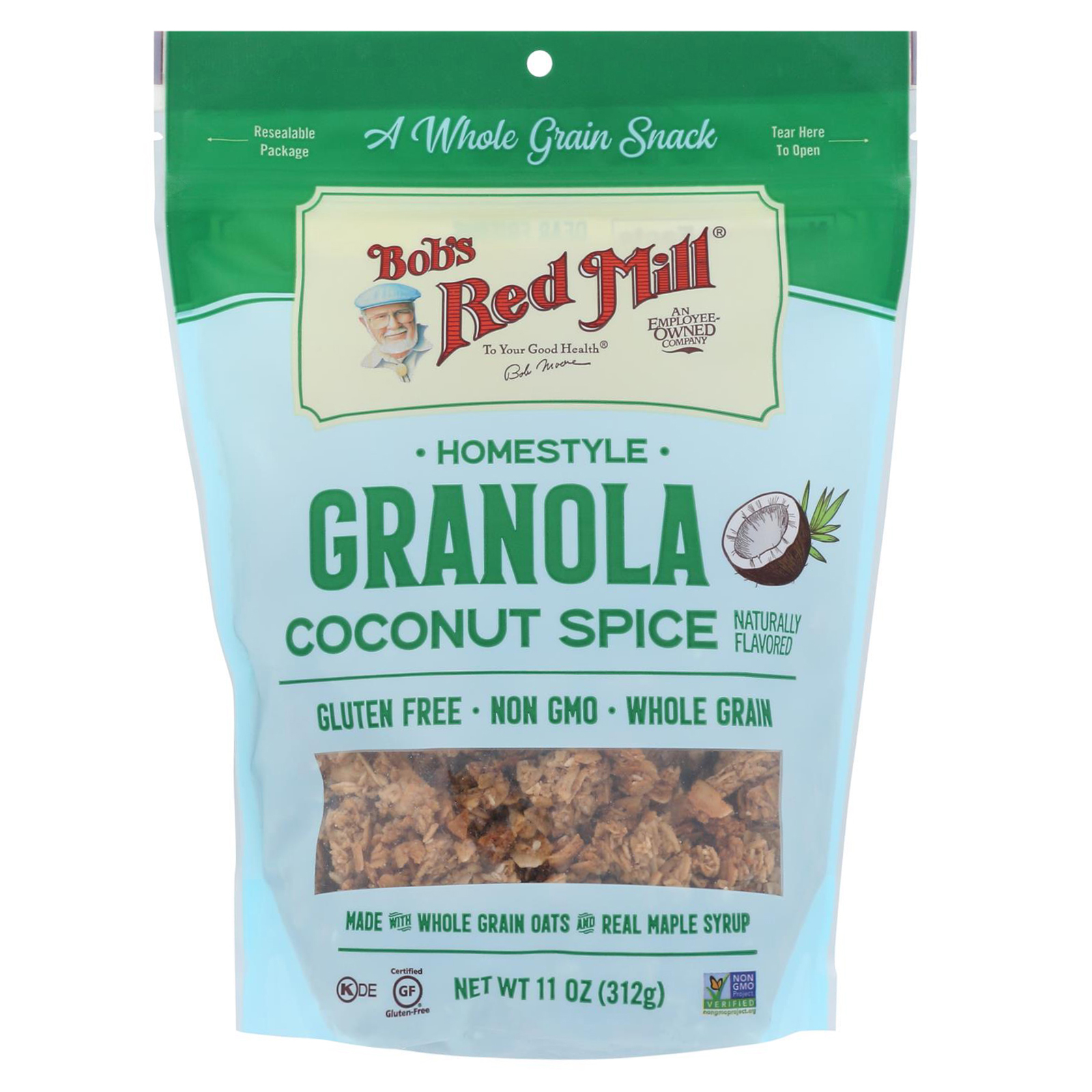 Bob's Red Mill Coconut Spice Homestyle Granola - Case Of 6/11 Oz