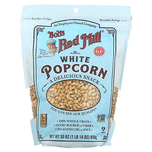 Bob's Red Mill Whole Kernel Popcorn White, 30 Oz