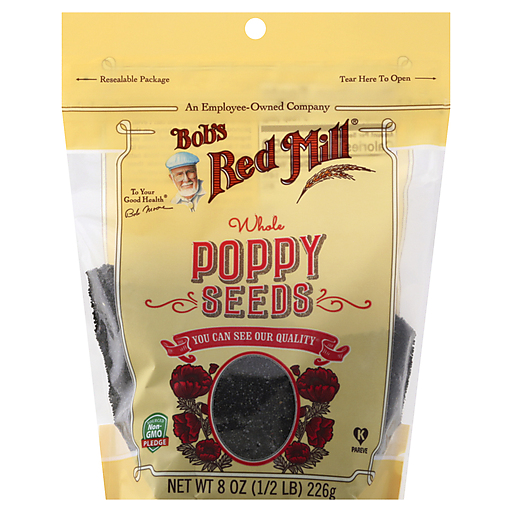 Bobs Red Mill Poppy Seeds, Whole 8 Oz
