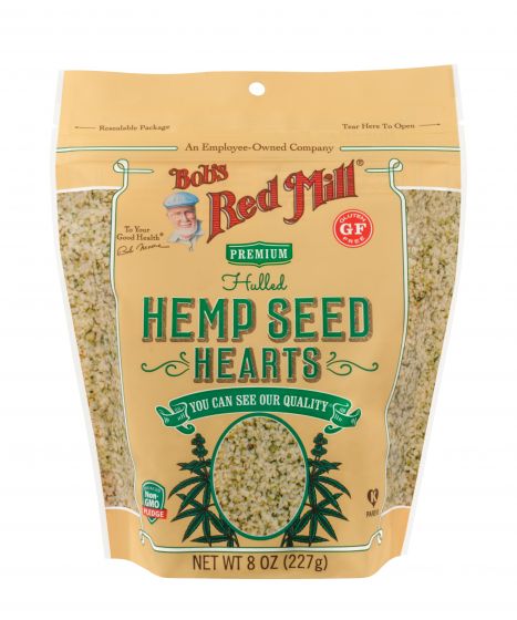 Bobs Red Mill Premium Hulled Hemp Seeds Hearts- 8 OZ