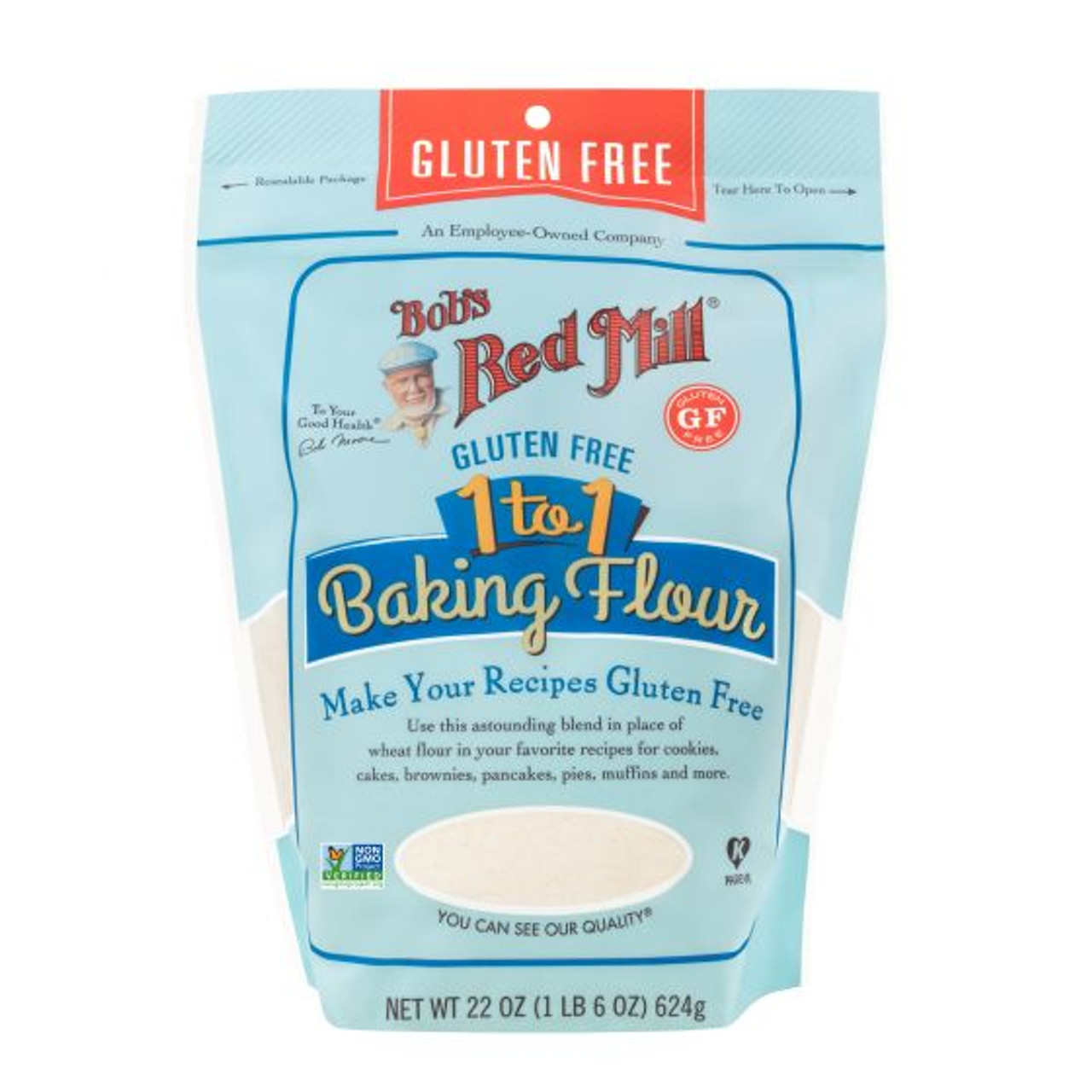 Bob's Red Mill Gluten Free 1 To 1 Baking Flour 22 Oz Pouch 4ct Case