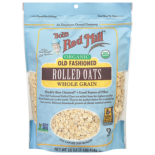 Bob's Red Mill Oats, Organic, Whole Grain, Old Fashioned, Rolled