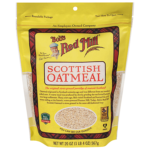 Bob's Red Mill Scottish Oatmeal 20 Oz Pouch 4ct Case