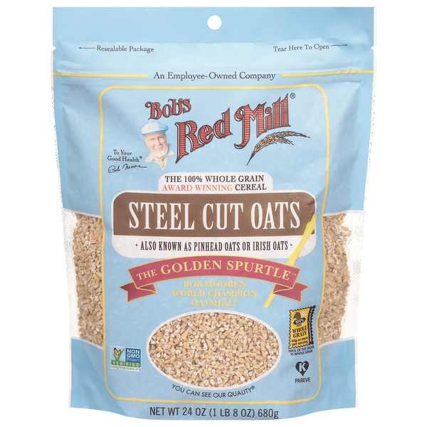 Bob's Red Mill Steel Cut Oats 24 Oz Pouch 4ct Case