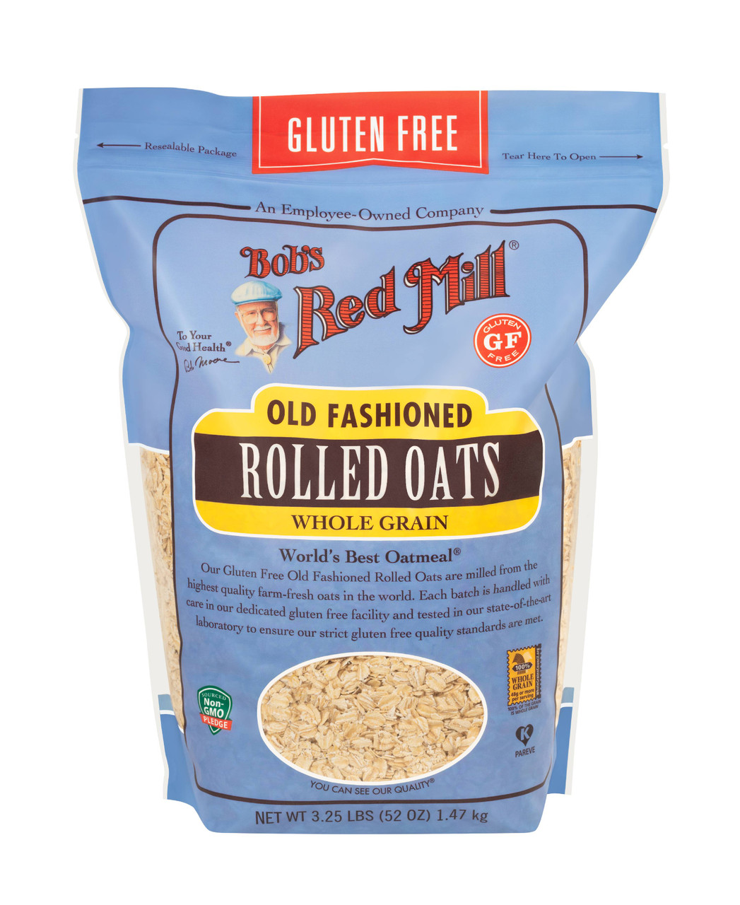 Bob's Red Mill Gluten Free Old Fashioned Rolled Oats, 52 Oz
