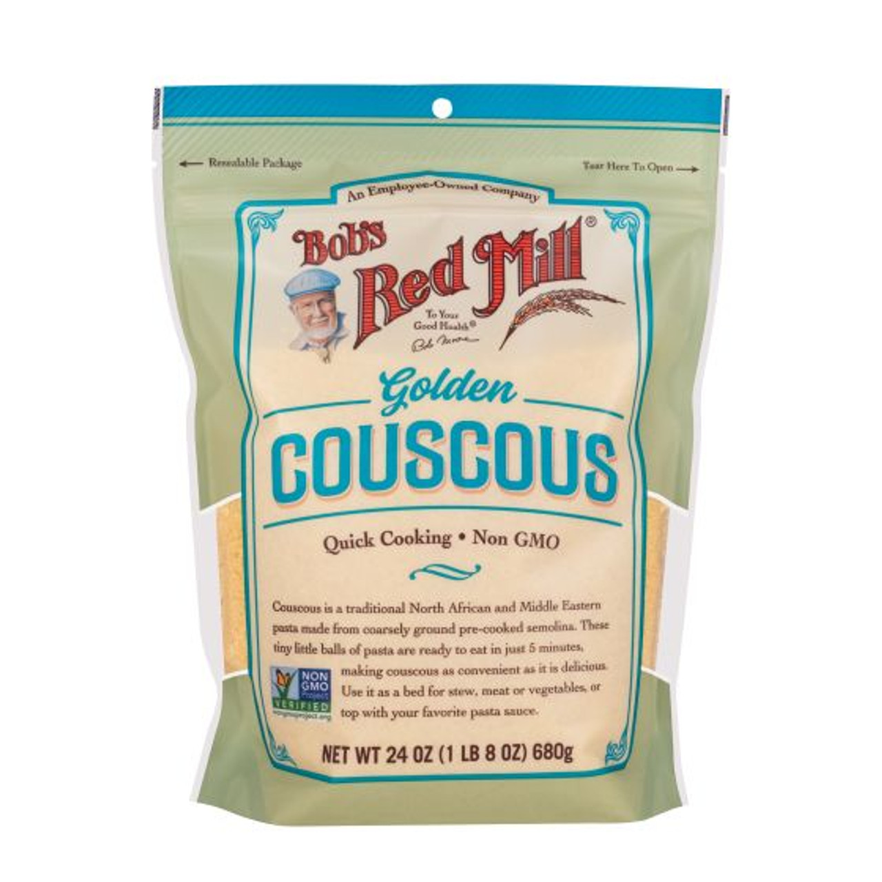 Bob's Red Mill Golden Couscous 24 Oz Pouch 4ct Case