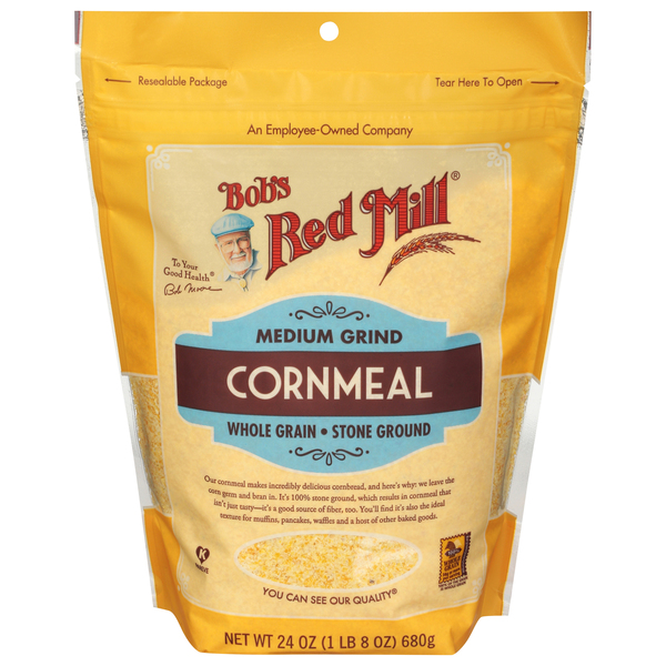 Bob's Red Mill Medium Grind Cornmeal - Case Of 4/24 Oz