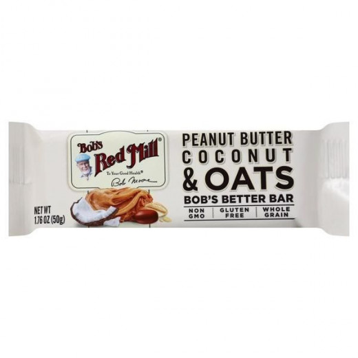 Bob's Red Mill Peanut Butter Coconut & Oats Bar 1.76 Oz Wrapper