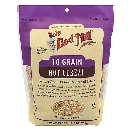 Bob's Red Mill 10 Grain Hot Cereal 25 Oz Pouch 4ct Case