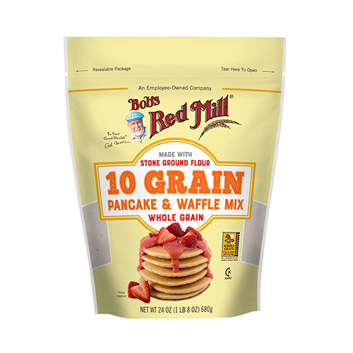 Bob's Red Mill Pancake & Waffle Mix, Whole Grain, 10 Grain 24 Oz