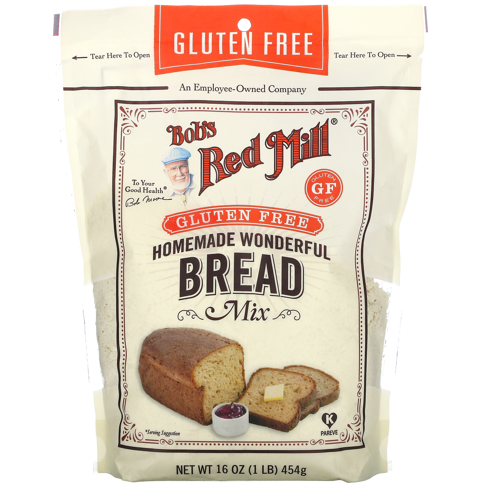 Bob's Red Mill Bread Mix, Homemade Wonderful, Gluten Free 16 Oz