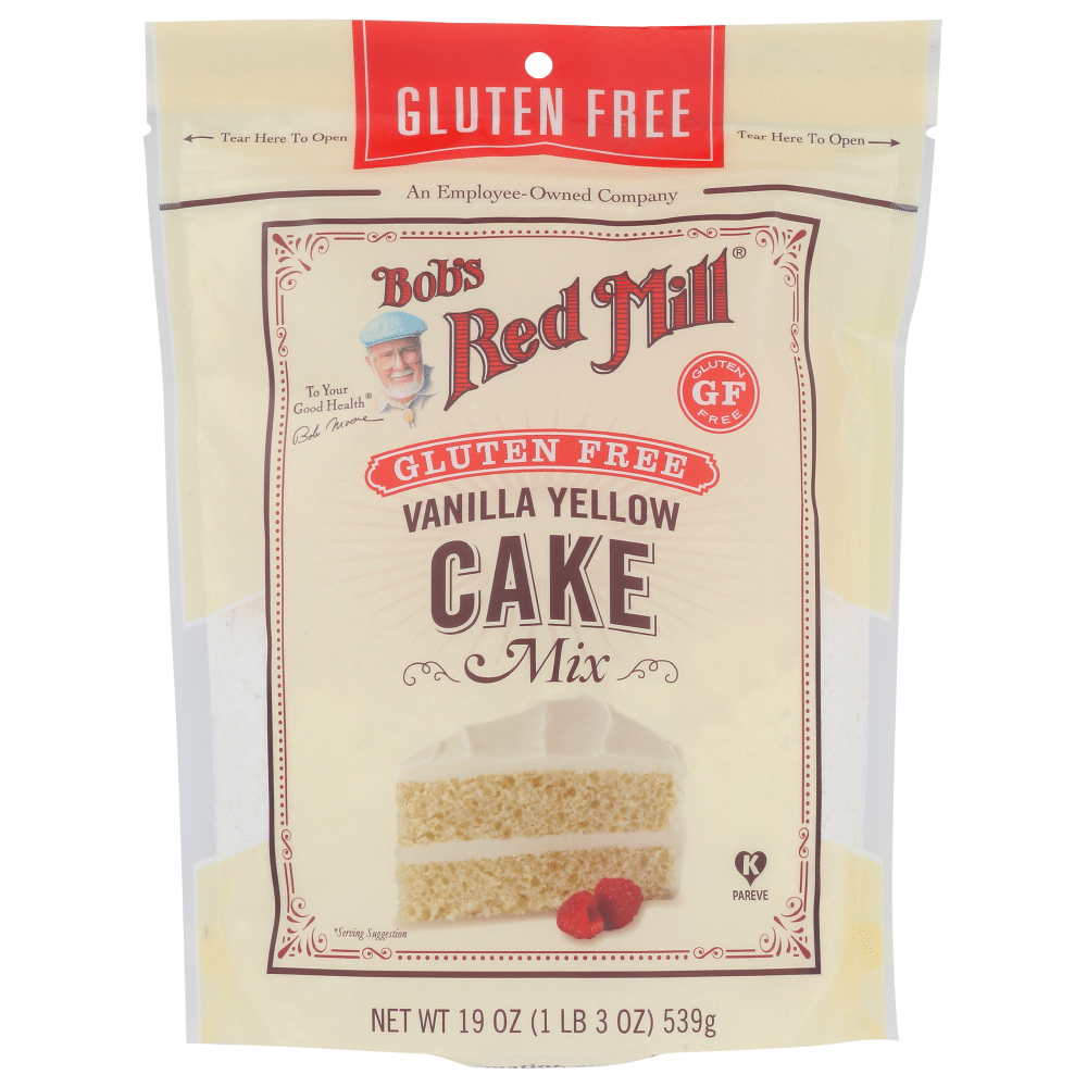 Bob's Red Mill Cake Mix, Gluten Free, Vanilla Yellow 19 Oz