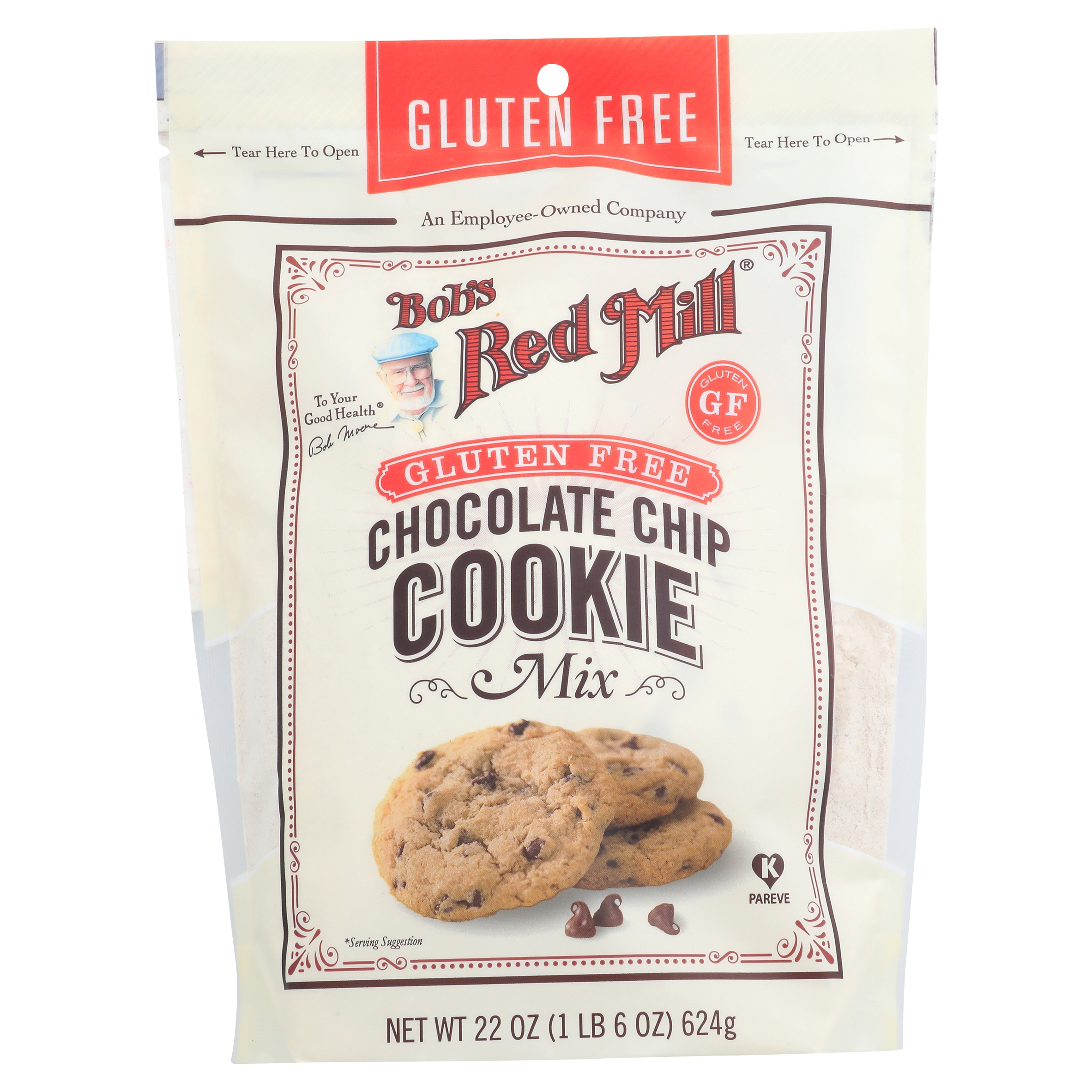 Bob's Red Mill Gluten Free Chocolate Chip Cookie Mix 22 Oz Pouch 4ct Case