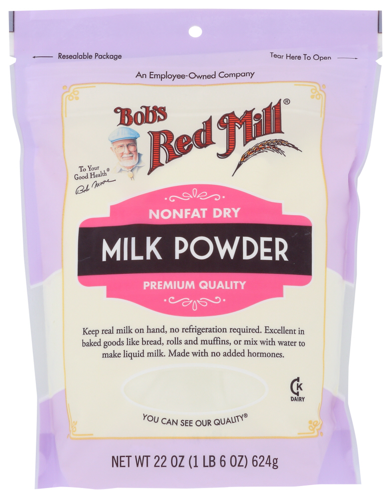 Bob's Red Mill Milk Powder, Nonfat, Dry, Premium Quality 22 Oz