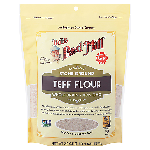 Bob's Red Mill Teff Flour, Whole Grain, Stone Ground 20 Oz