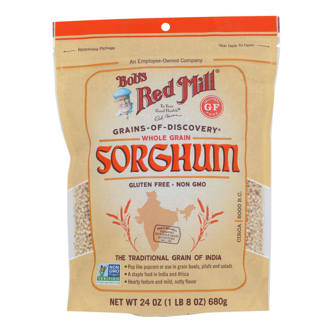 Bob's Red Mill Gluten Free Whole Grain Sorghum, 24 Oz