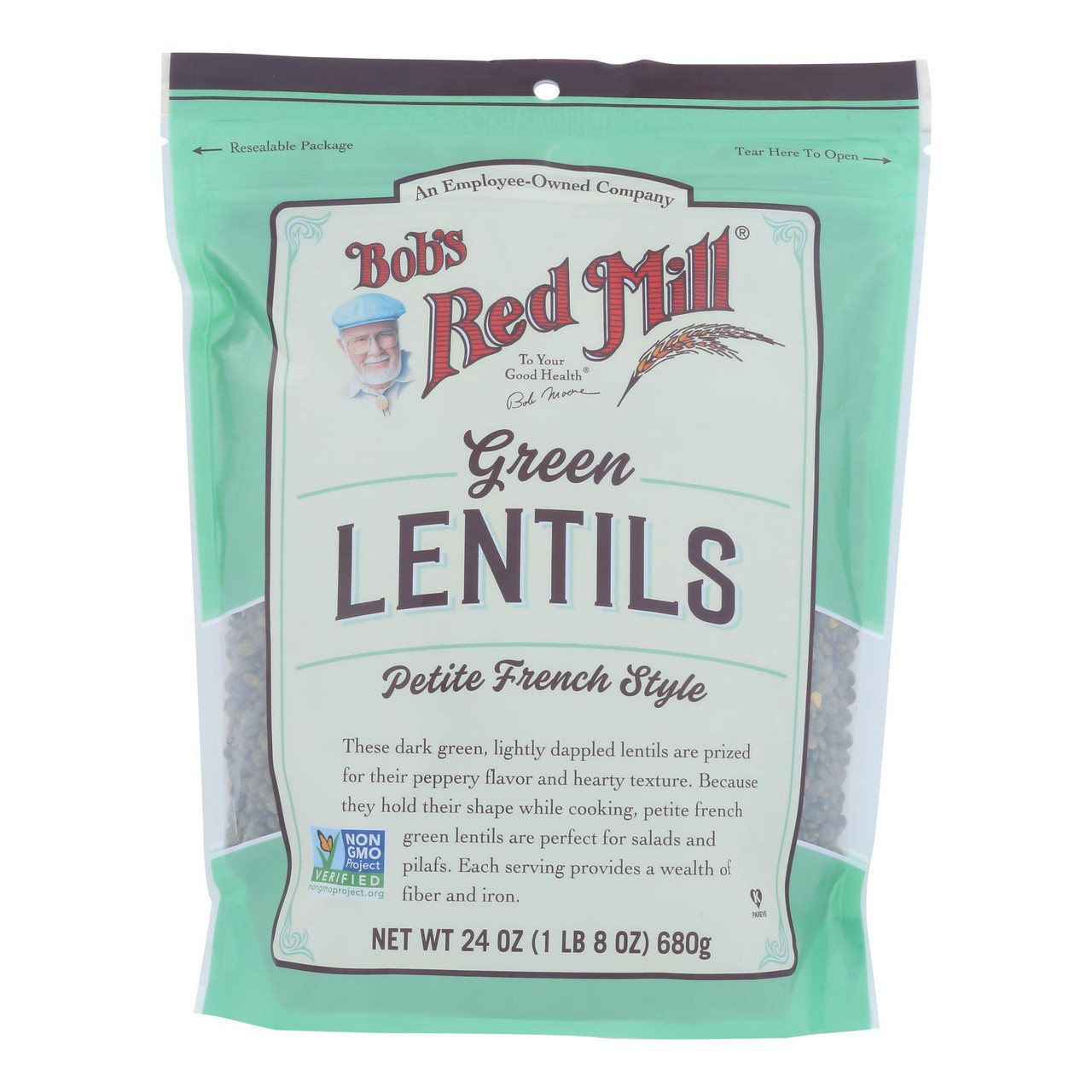 Bob's Red Mill Petite French Style Green Lentils 24 Oz