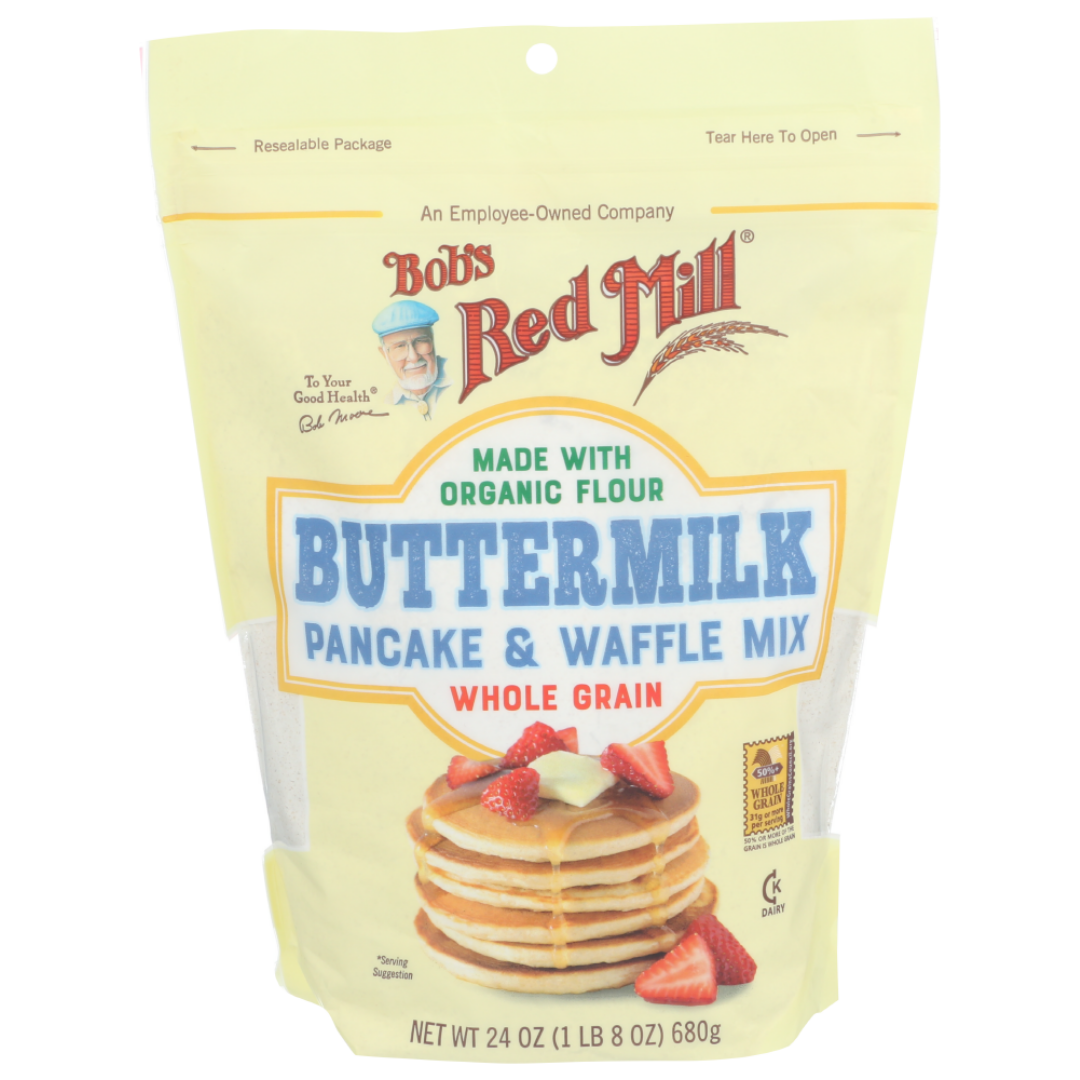 Bob's Red Mill Whole Grain Buttermilk Pancake & Waffle Mix 24 Oz