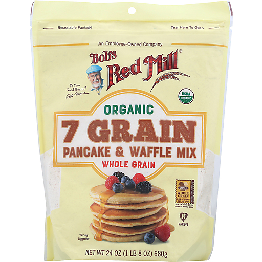 Bob's Red Mill Organic Whole Grain Pancake & Waffle Mix, 680gram